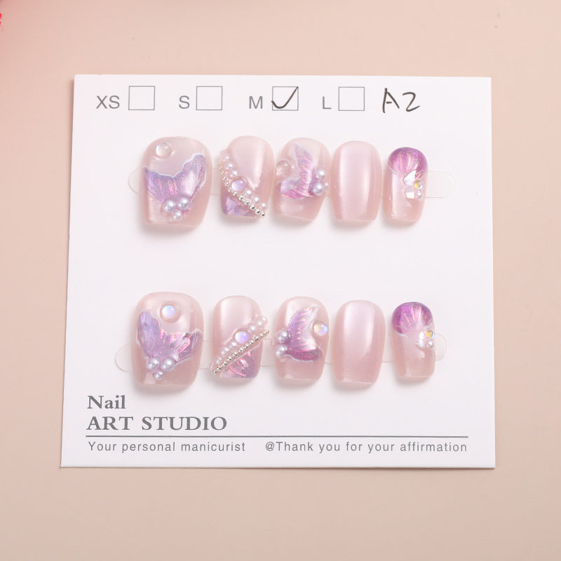 Artistic Press-On Nail Set Stornfield