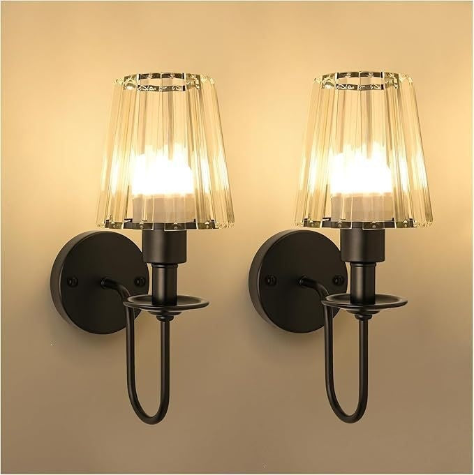 Crystal-Accented Wall Sconce