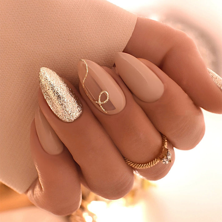 Glamorous Glittered Press-On Nail Set Stornfield