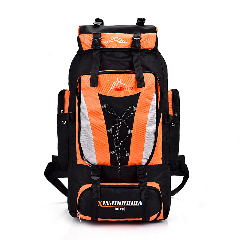 Unisex large trekking backpack with volume expansion and ergonomic carrying system Stornfield