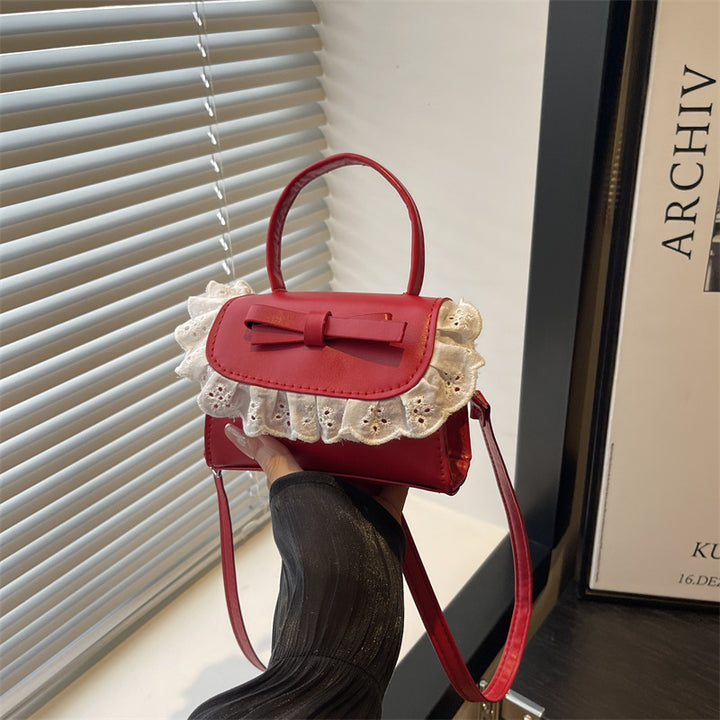 Elegant Ruffled Bow Crossbody Handbag Stornfield