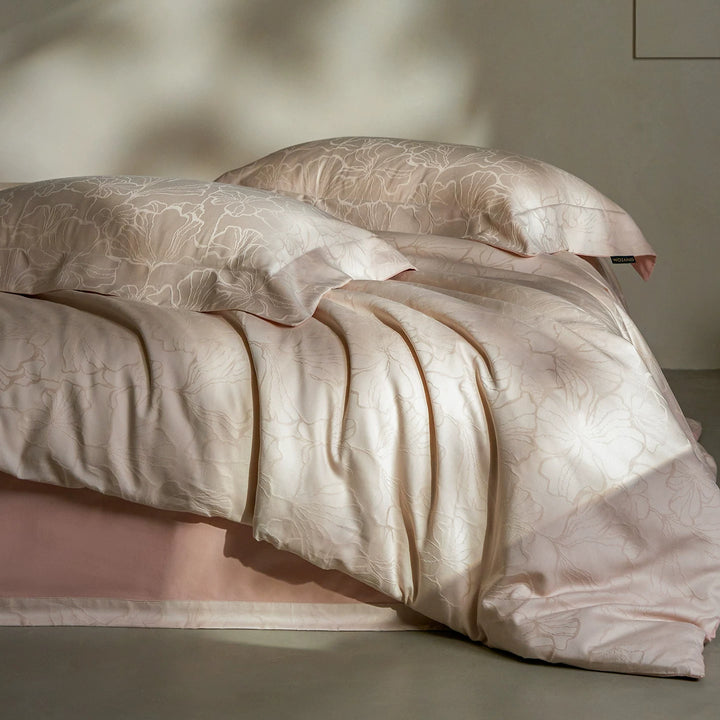 Luxury Jacquard Satin Duvet Cover Set
