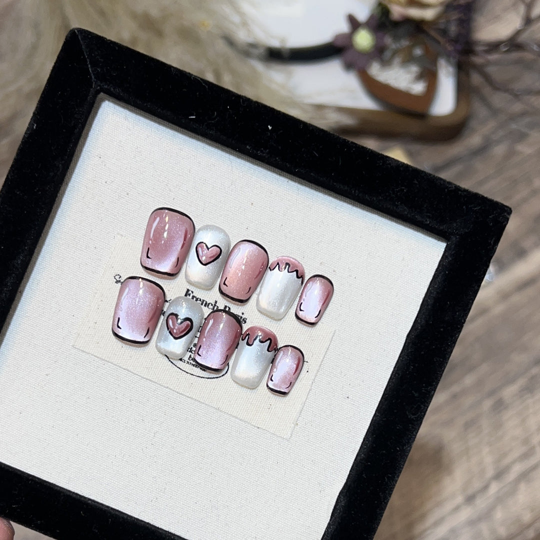 Decorative Floral Stiletto Press-On Nail Set Stornfield