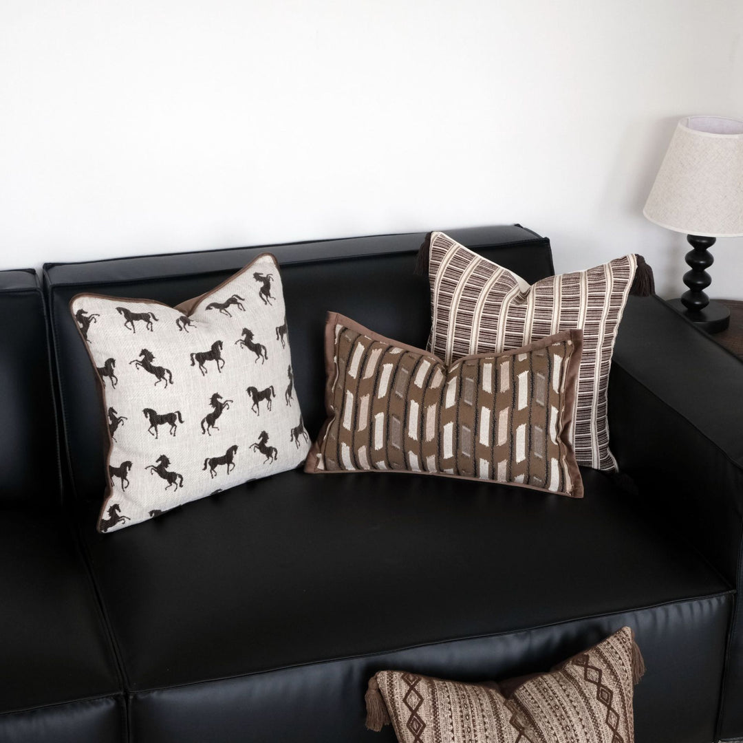 Textured Throw Pillow for Sofa Home Decor
