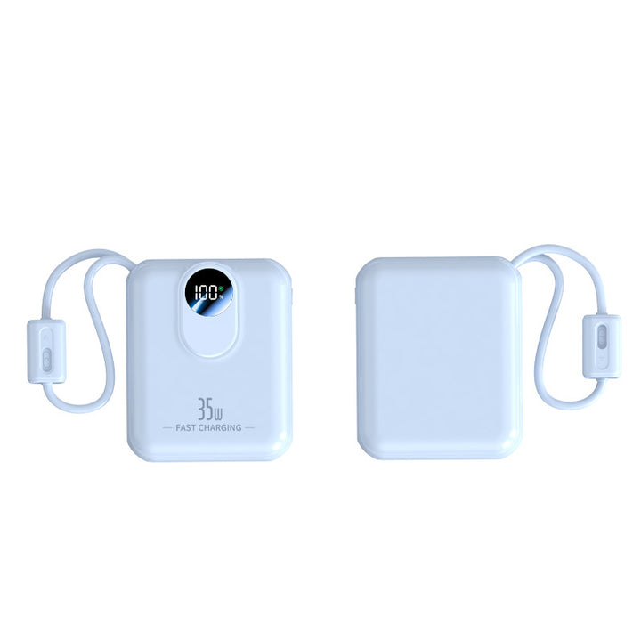 Power bank with fast charging function and integrated charging cables Stornfield