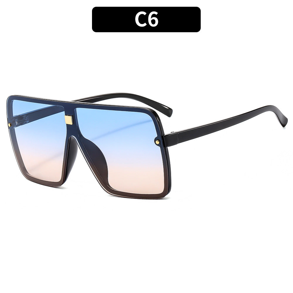 Oversized Geometric Shield Sunglasses Statement Style