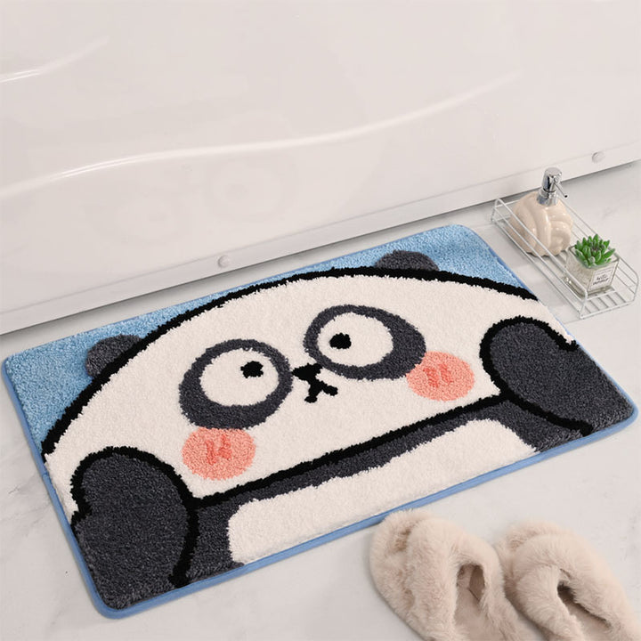 Cute Panda-Themed Bath Mat