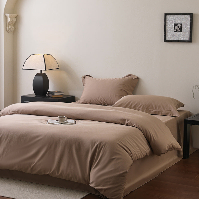 Bedding set made of high-quality cotton satin with duvet cover and pillowcases