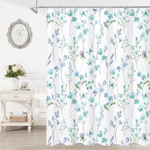 Floral Print Shower Curtain Stornfield