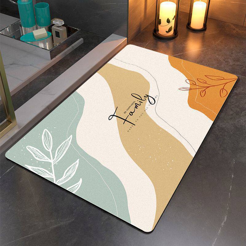 Artistic Abstract Bathroom Mat