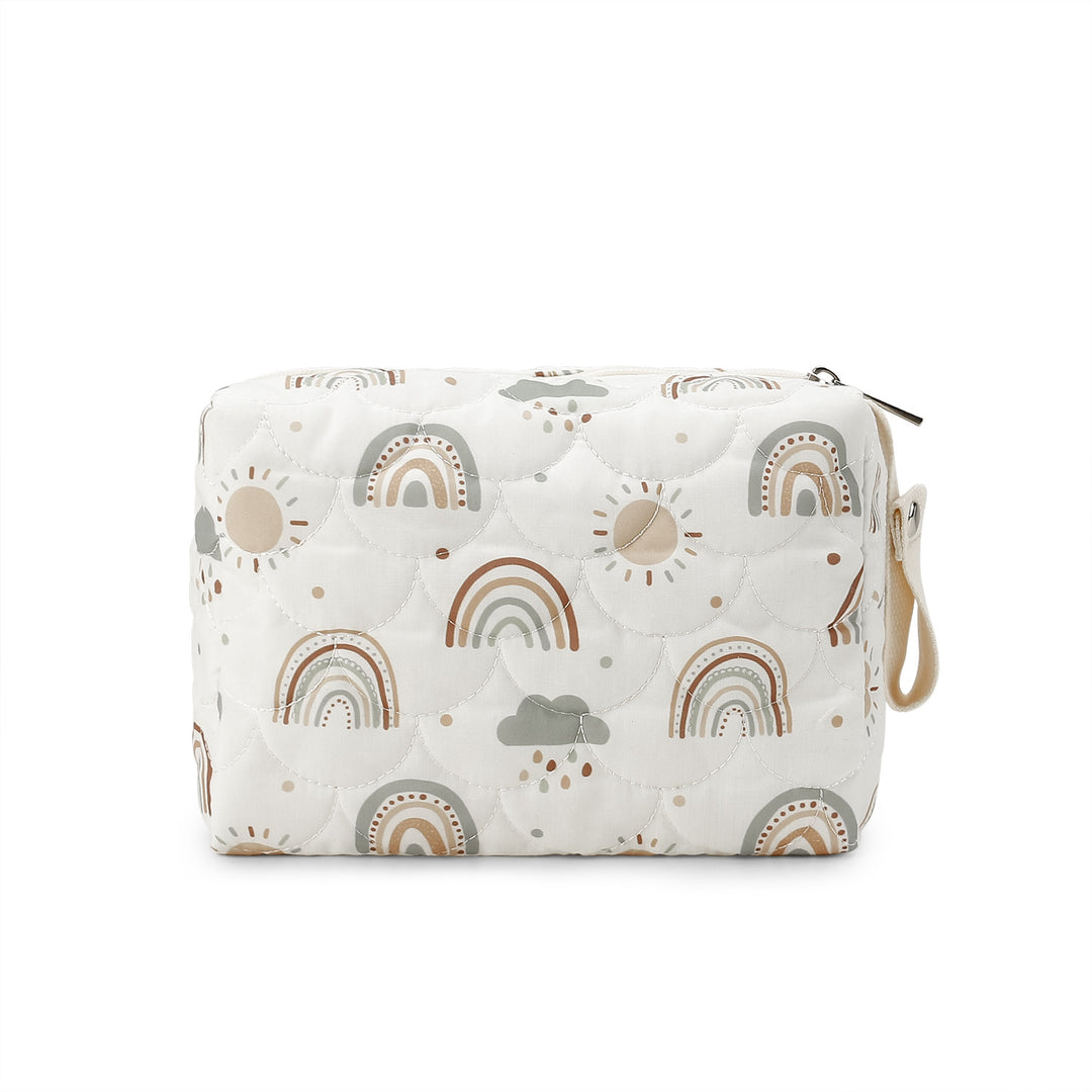Stylish cosmetic bag with trendy plant motifs Stornfield
