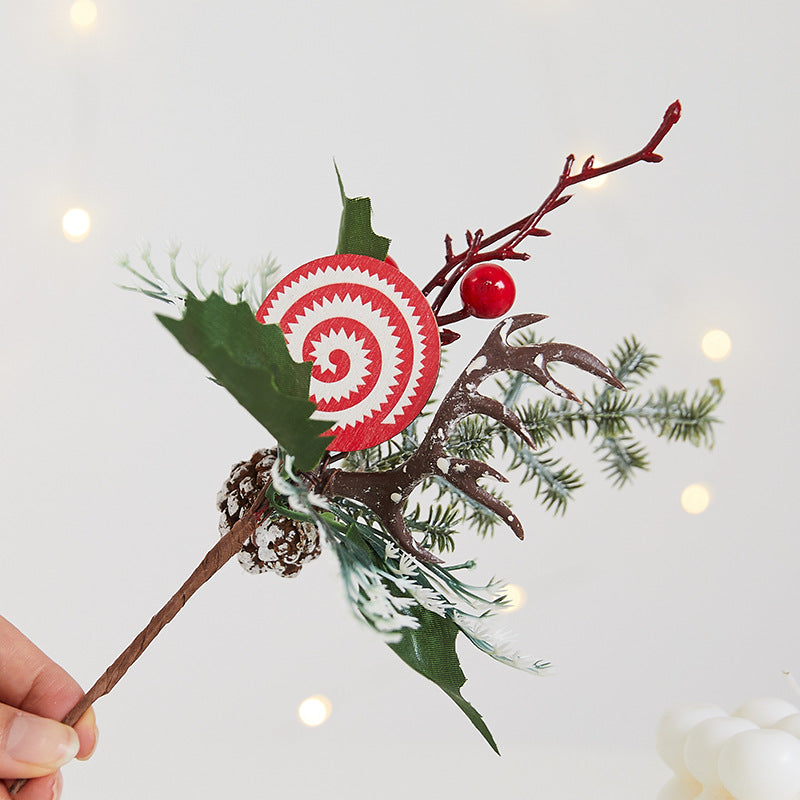 Artificial Decorative Berry and Pine Floral Arrangement