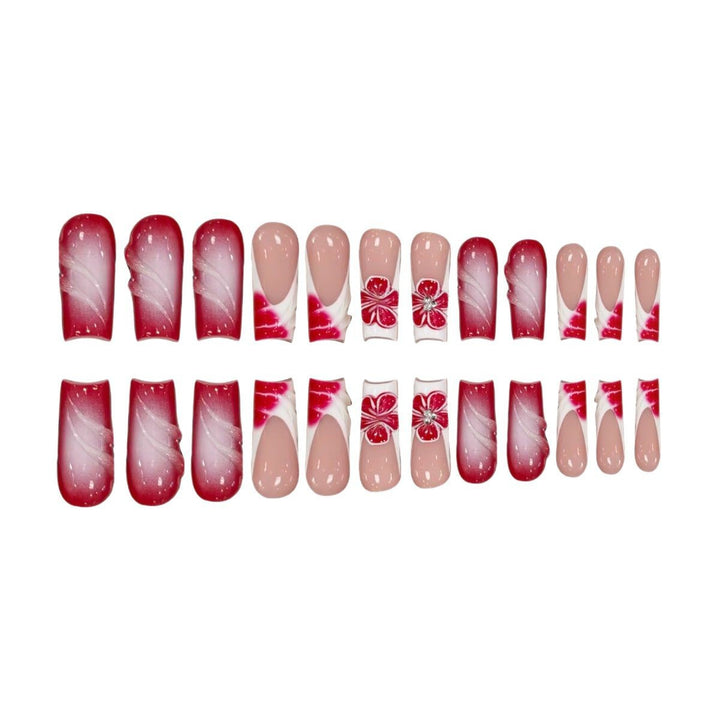 Floral and Artistic Press-On Nail Art Stornfield