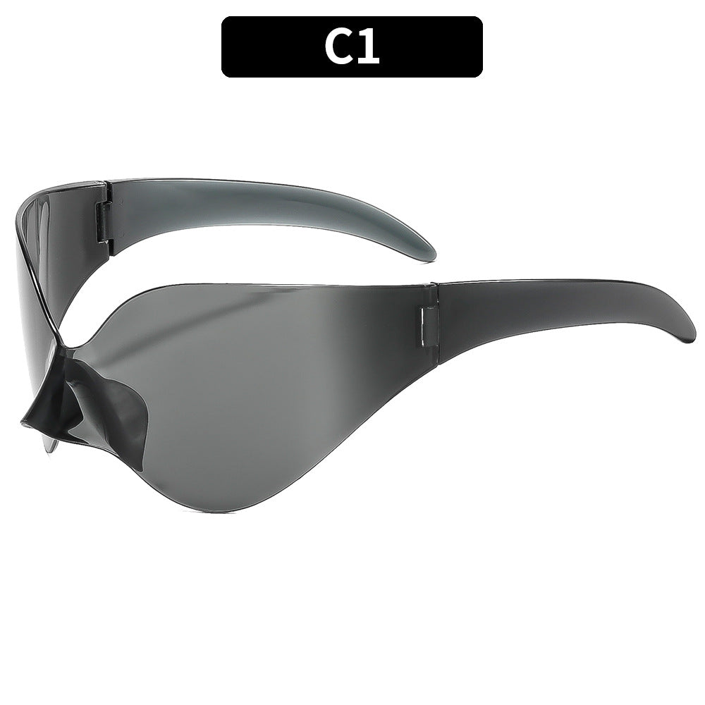 Futuristic Shield Style Sunglasses