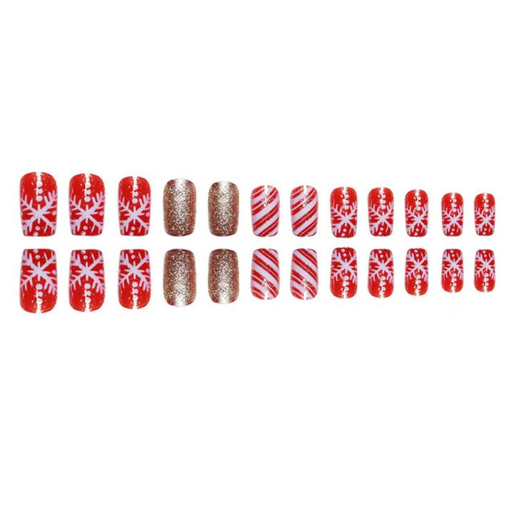 Festive Themed Press-On Nail Art Set Stornfield