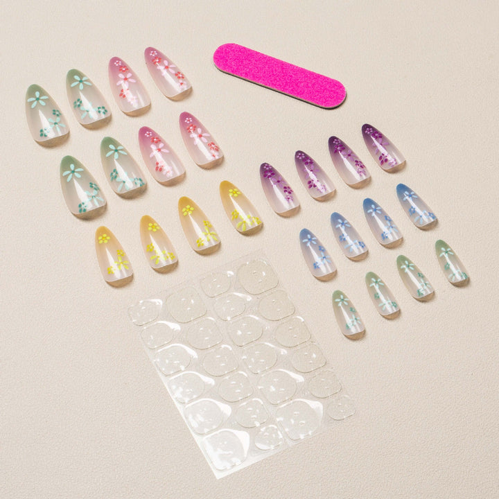 Floral Art Manicure