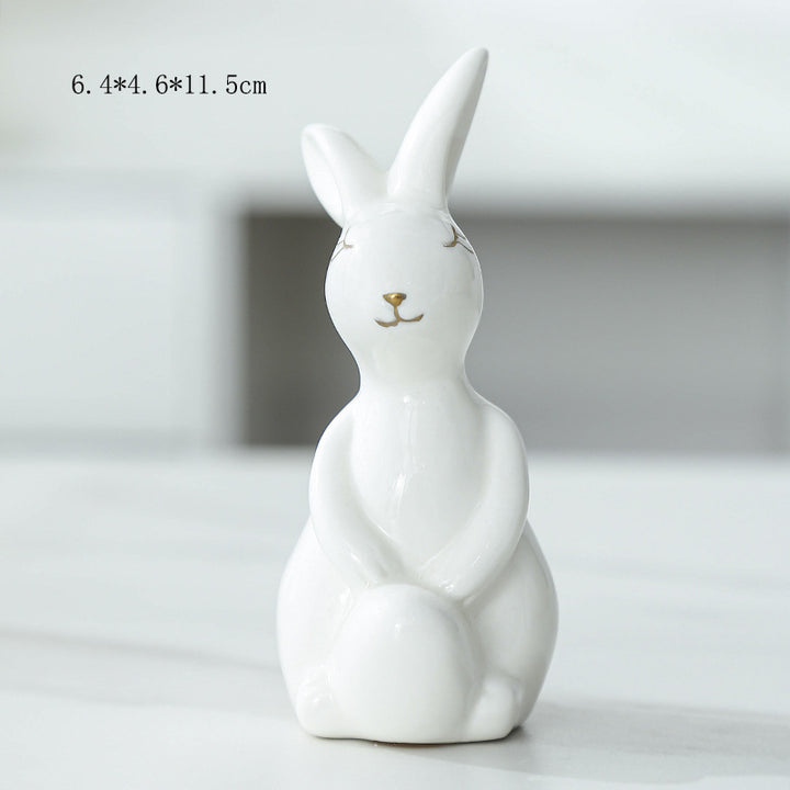 Ceramic Bunny Figurine Stornfeild