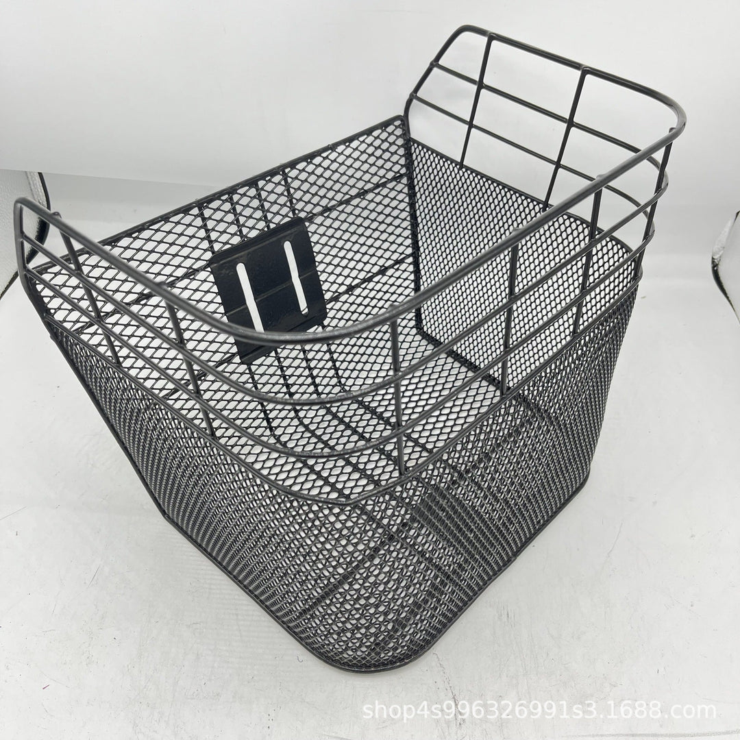 removable mesh front bicycle basket with quick-release mount Stornfield