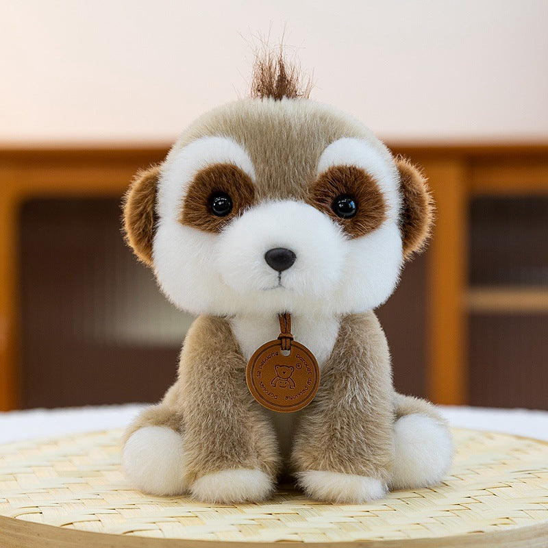 Plush Sitting Lion Cub Collectible with Embroidered Face and Hanging Medallion Stornfield