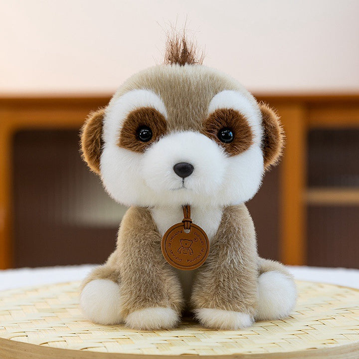 Plush Sitting Lion Cub Collectible with Embroidered Face and Hanging Medallion Stornfield