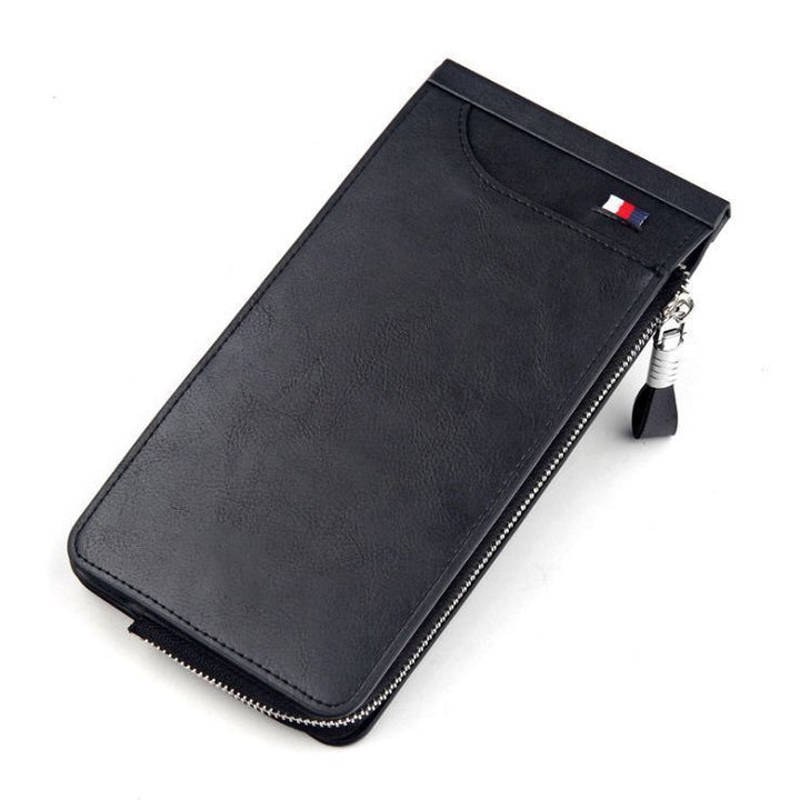 RFID-Blocking Zippered Leather Card Holder Stornfield