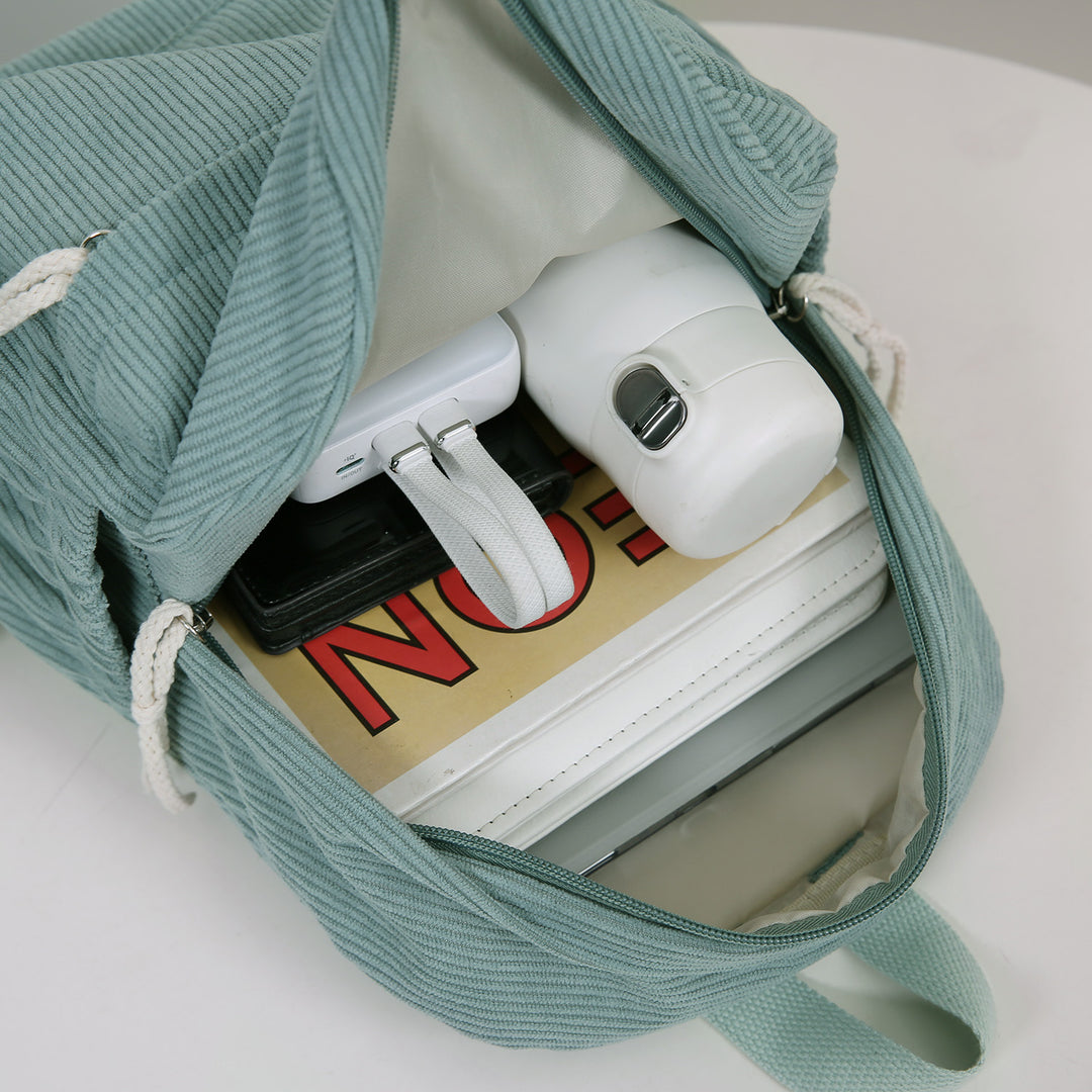 Cord-Backpack with Practical Front Pocket Stornfield