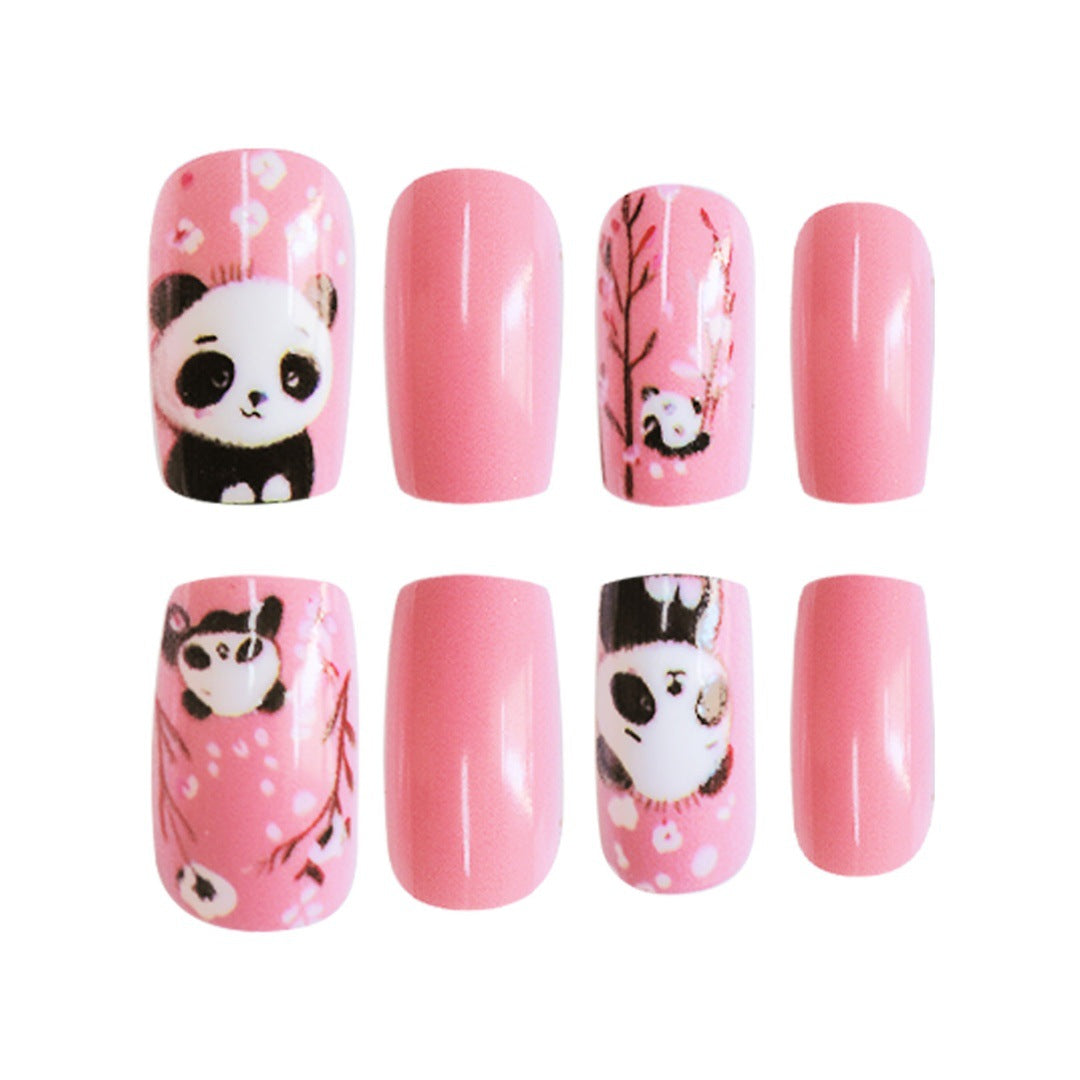 Thematic Panda Art Press-On Nail Set Stornfield