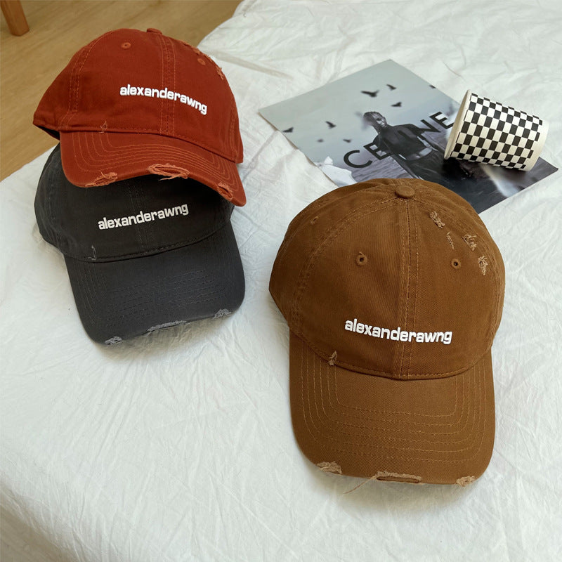 Unisex Distressed Cotton Baseball Cap Stornfield