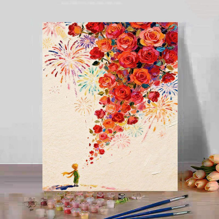 Floral Fantasy Art Canvas Print Stornfield