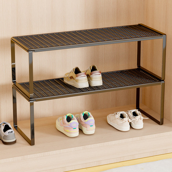 Adjustable Expandable Metal Shoe Shelf Organizer