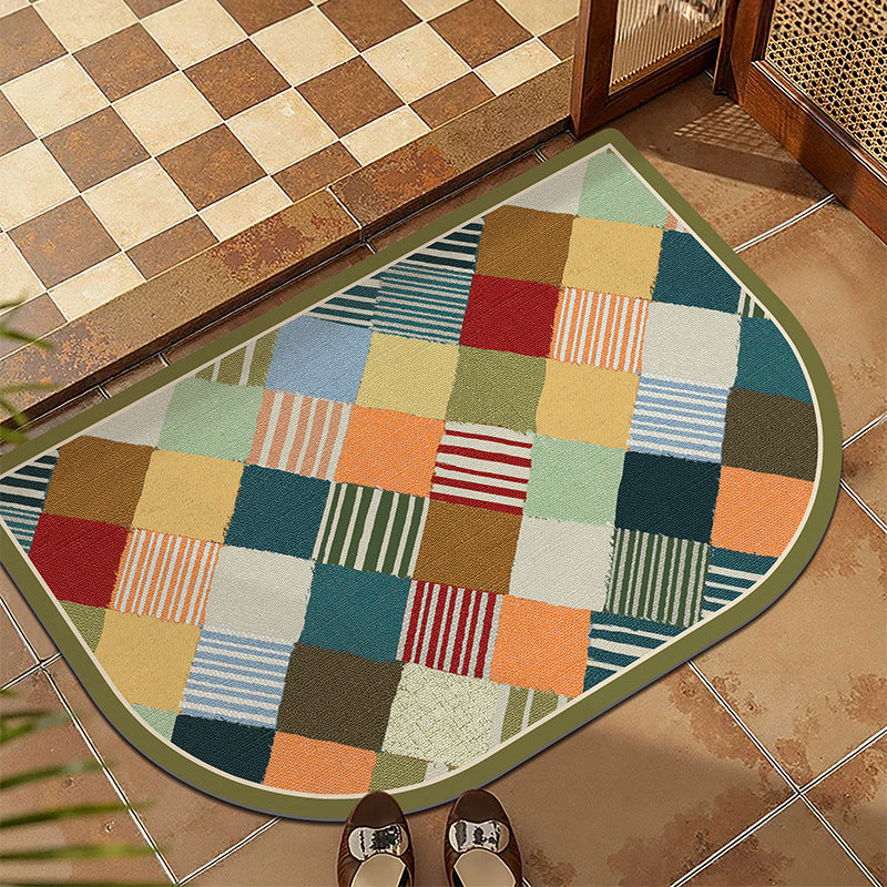 Plush Patterned Entrance Mat