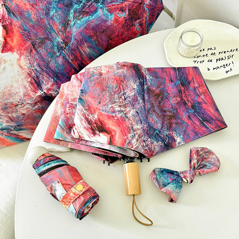 Women's Folding Umbrella with Creative Art Design Stornfield