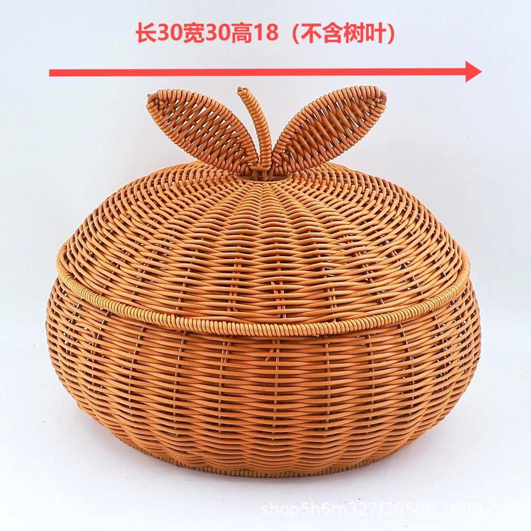 Women’s Braided Basket with Removable Lid Stornfield