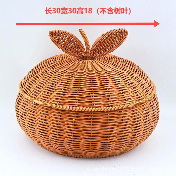 Women’s Braided Basket with Removable Lid Stornfield