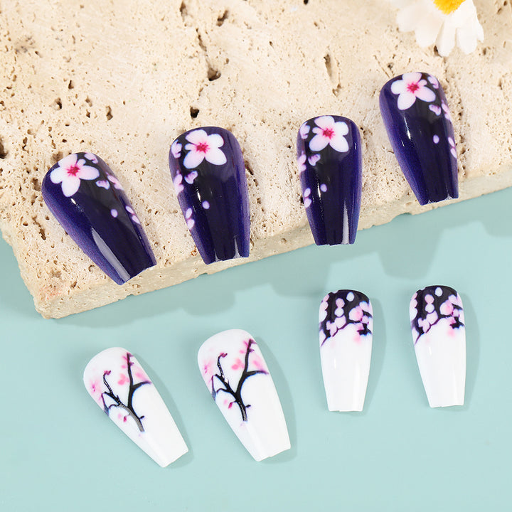 Artificial Nail Set with Floral Accents Stornfield