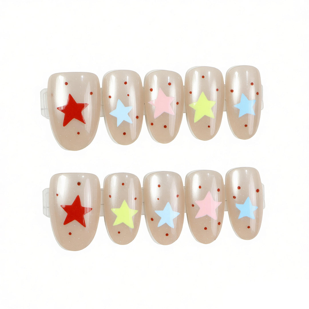 Artistic Themed Press-On Nail Set Stornfield