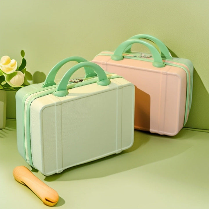 compact hard-shell cosmetic and travel vanity case with dual top handles Stornfield