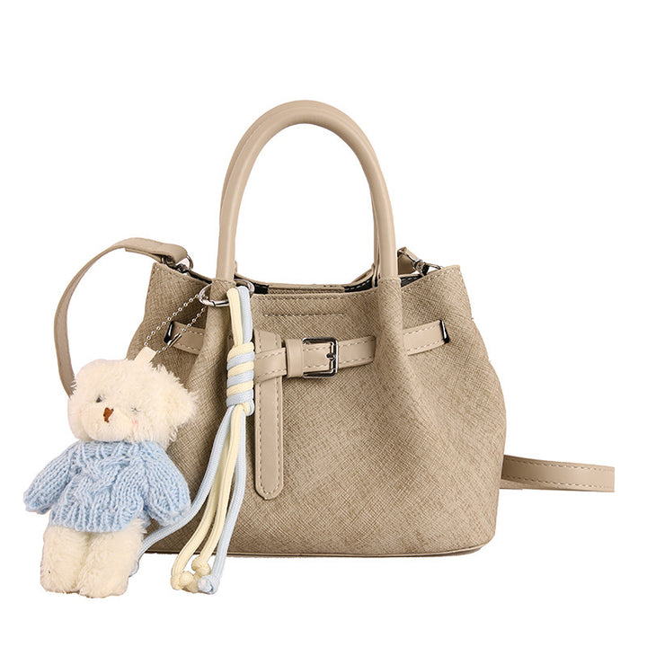 Vintage-Style Textured Handbag