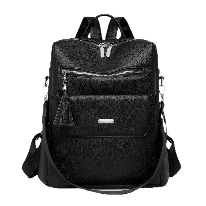 Stylish Multi-Pocket Leather Backpack Stornfield 1788673935