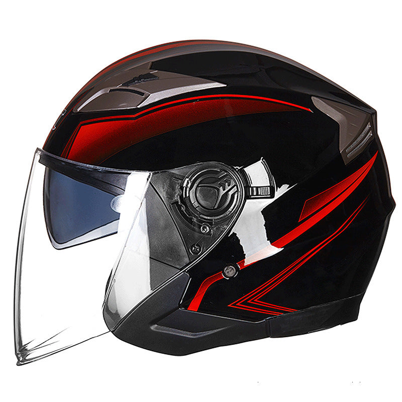 Full-Face Motorcycle Helmet with Integrated Visor Stornfield