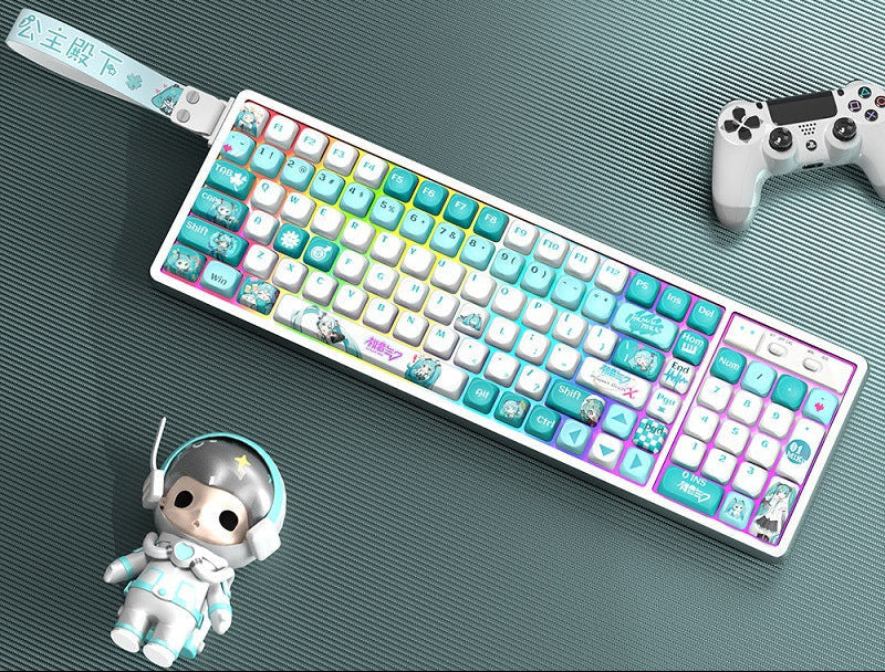 Customizable RGB Gaming Keyboard with Artistic Keycaps Stornfield
