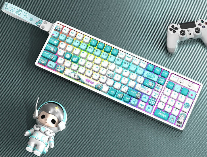 Customizable RGB Gaming Keyboard with Artistic Keycaps Stornfield