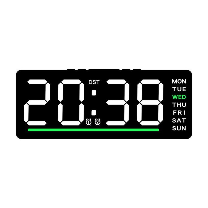 Digital clock with large LED display and multiple alarm functions Stornfield
