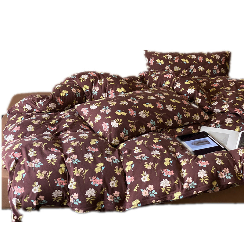 Decorative Floral Print Comforter Set Stornfield