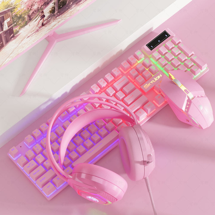 RGB Gaming Keyboard, Headset, and Mouse Set Stornfield