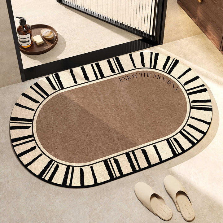 Elegant Oval Floor Mat Stornfield