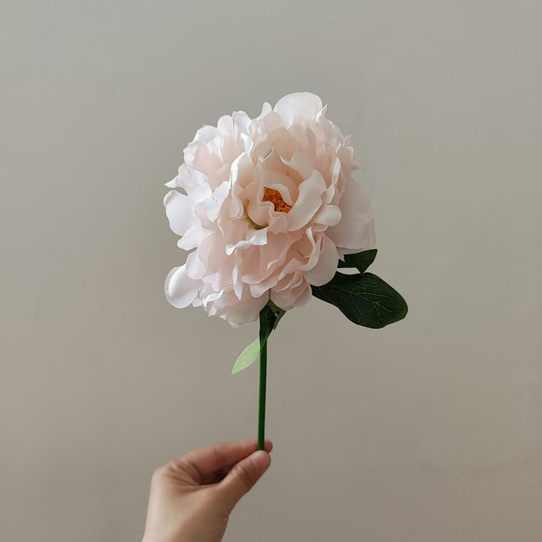 Lifelike Peony Flower Stem