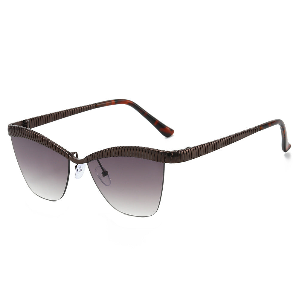 Modern Cat-Eye Sunglasses with Decorative Textured Frames Stornfield