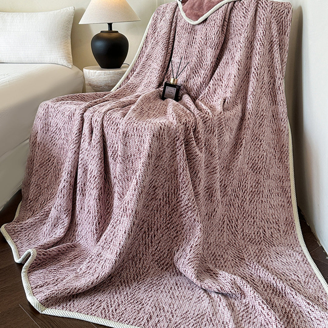 Textured Knit Fleece Blanket Stornfield