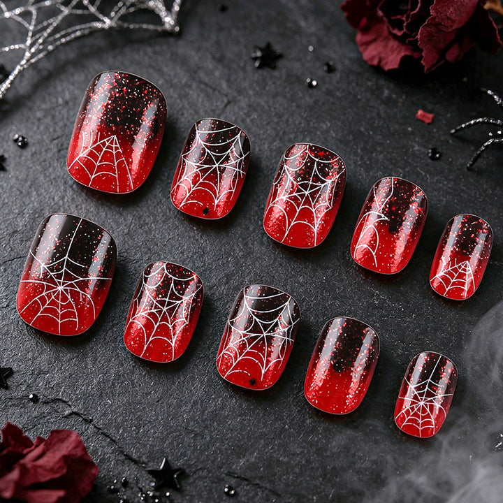 Spider-Inspired Nail Art Set Stornfield